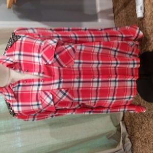 Guess snap front western shirt